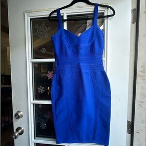 Chic Bodycon Royal Blue Mini Dress